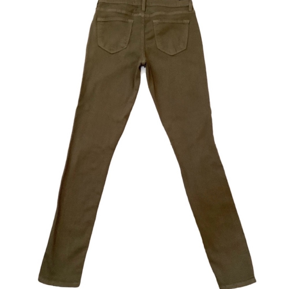KanCan Olive Green Mid-Rise Distressed Skinny Jeans Size 27 NWOT - Picture 3 of 5